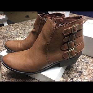 Madden Girl cognac Booties